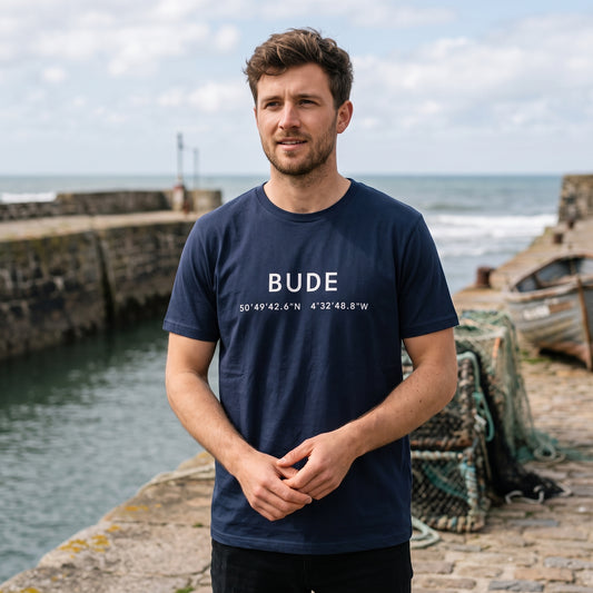 Bude — Coordinates Navy Tee