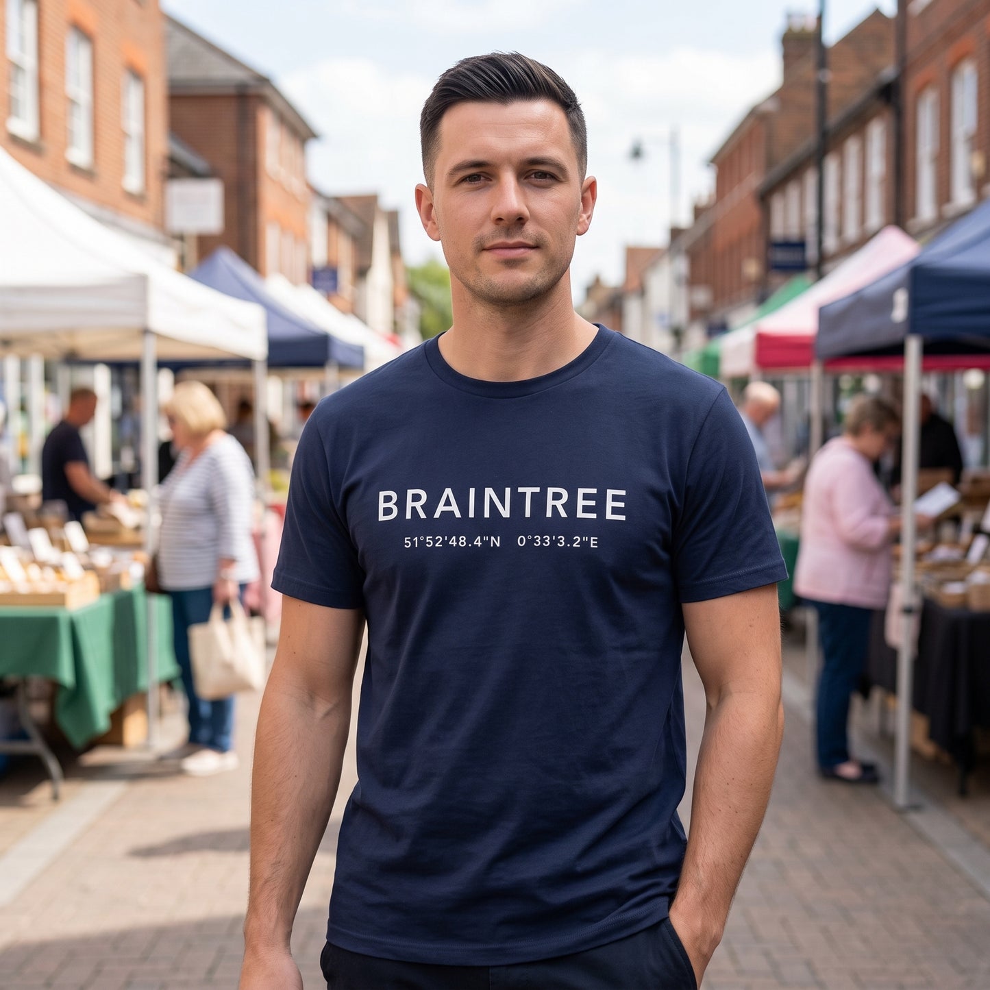 Braintree — Coordinates Navy Tee