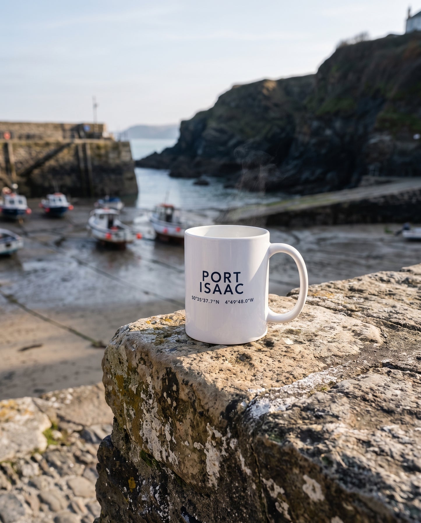 Port Isaac — Coordinates Ceramic Mug