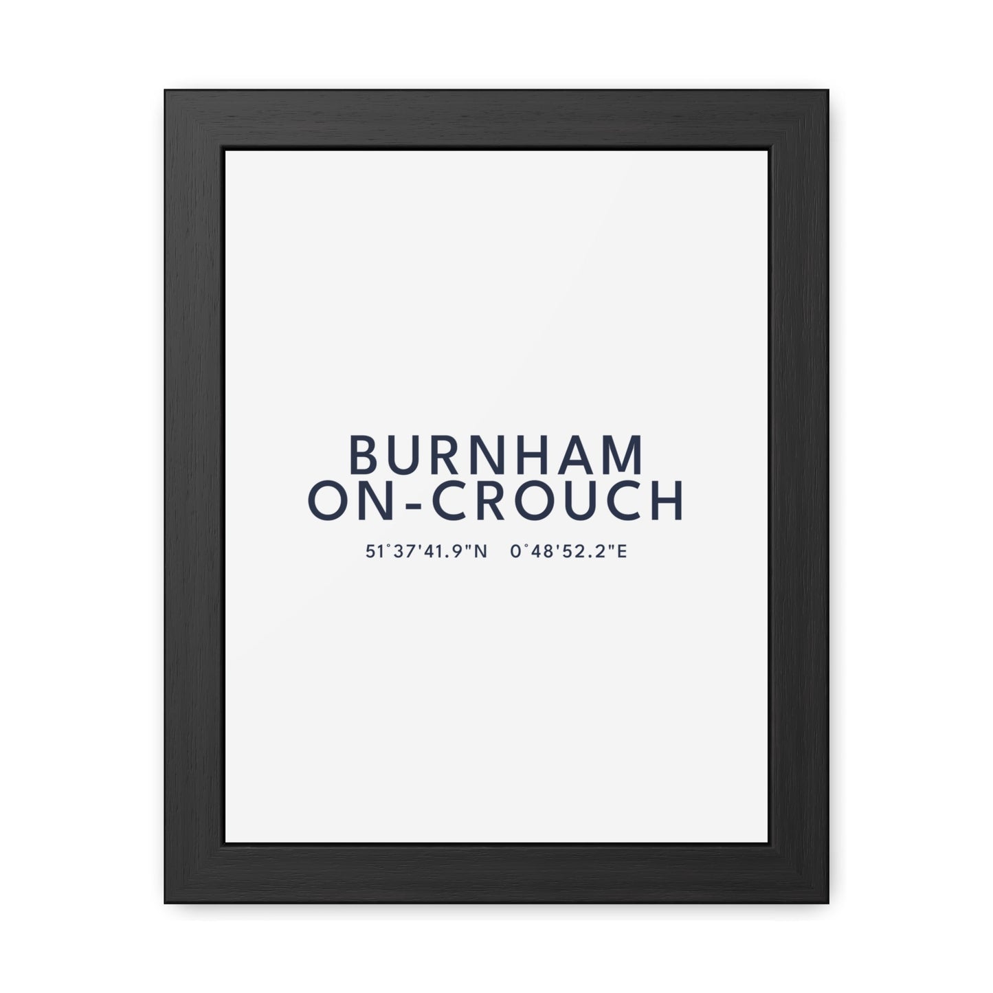 Burnham-on-Crouch — Framed Coordinates Print