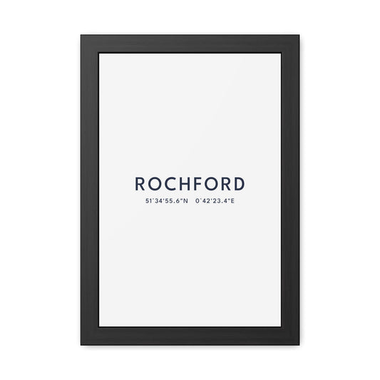 Rochford — Framed Coordinates Print
