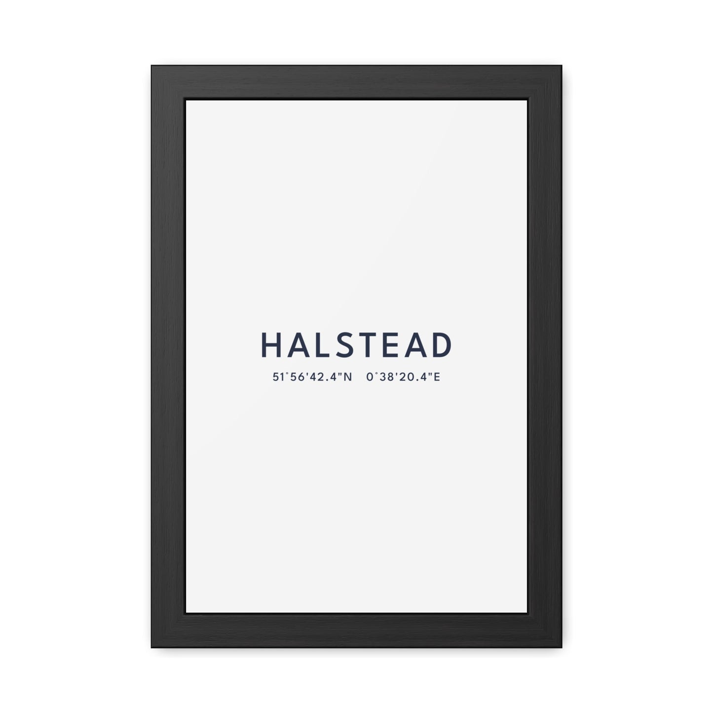 Halstead — Framed Coordinates Print
