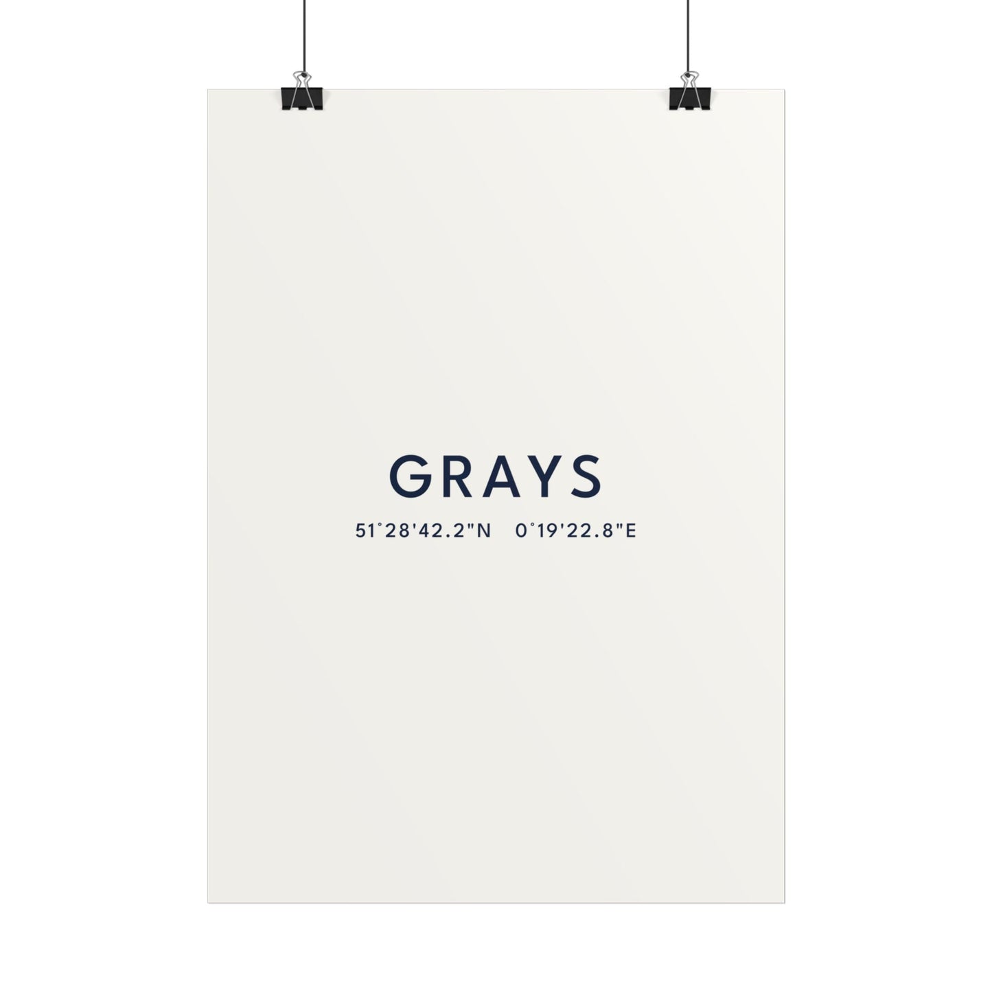Grays — Coordinates Print (White)