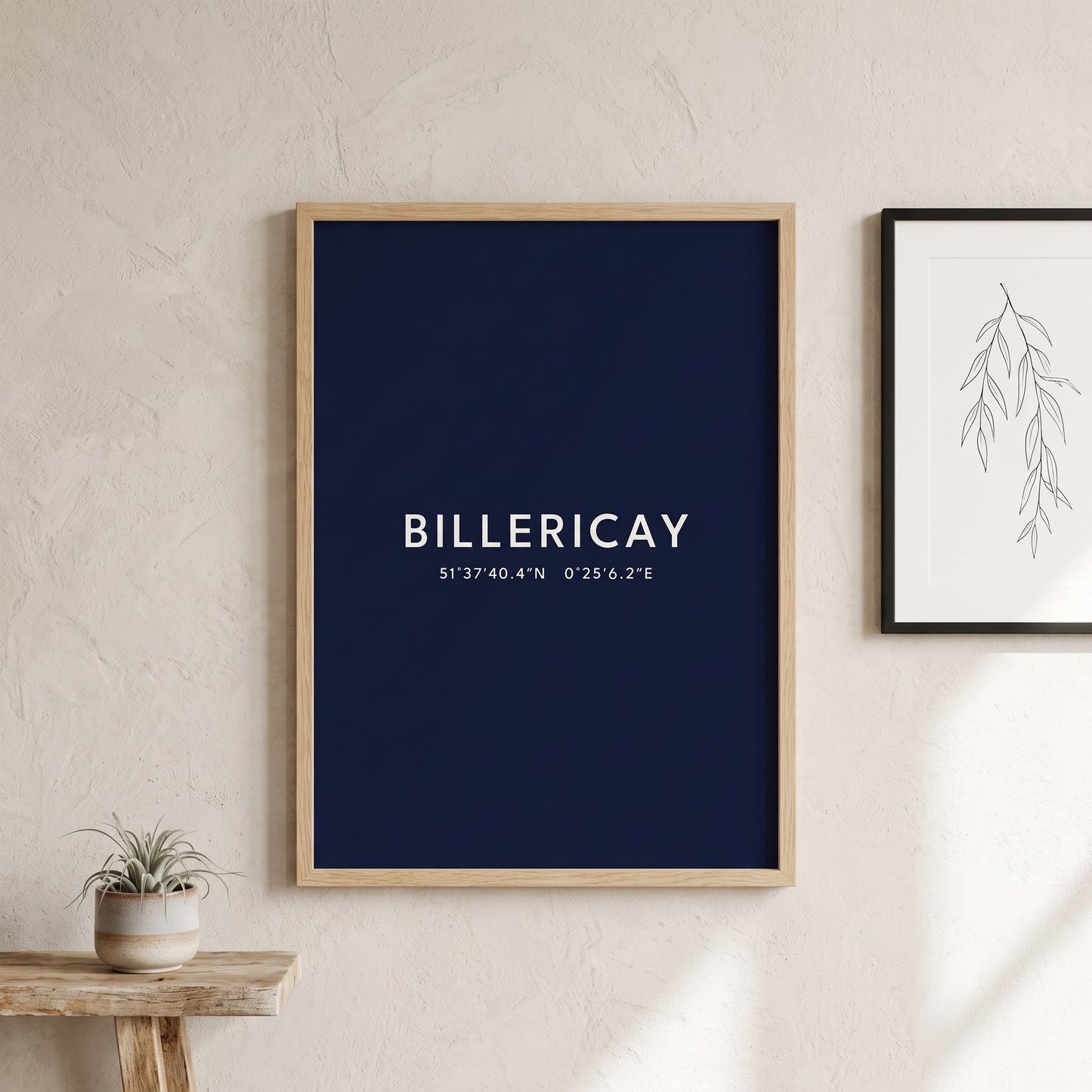 Billericay — Coordinates Print