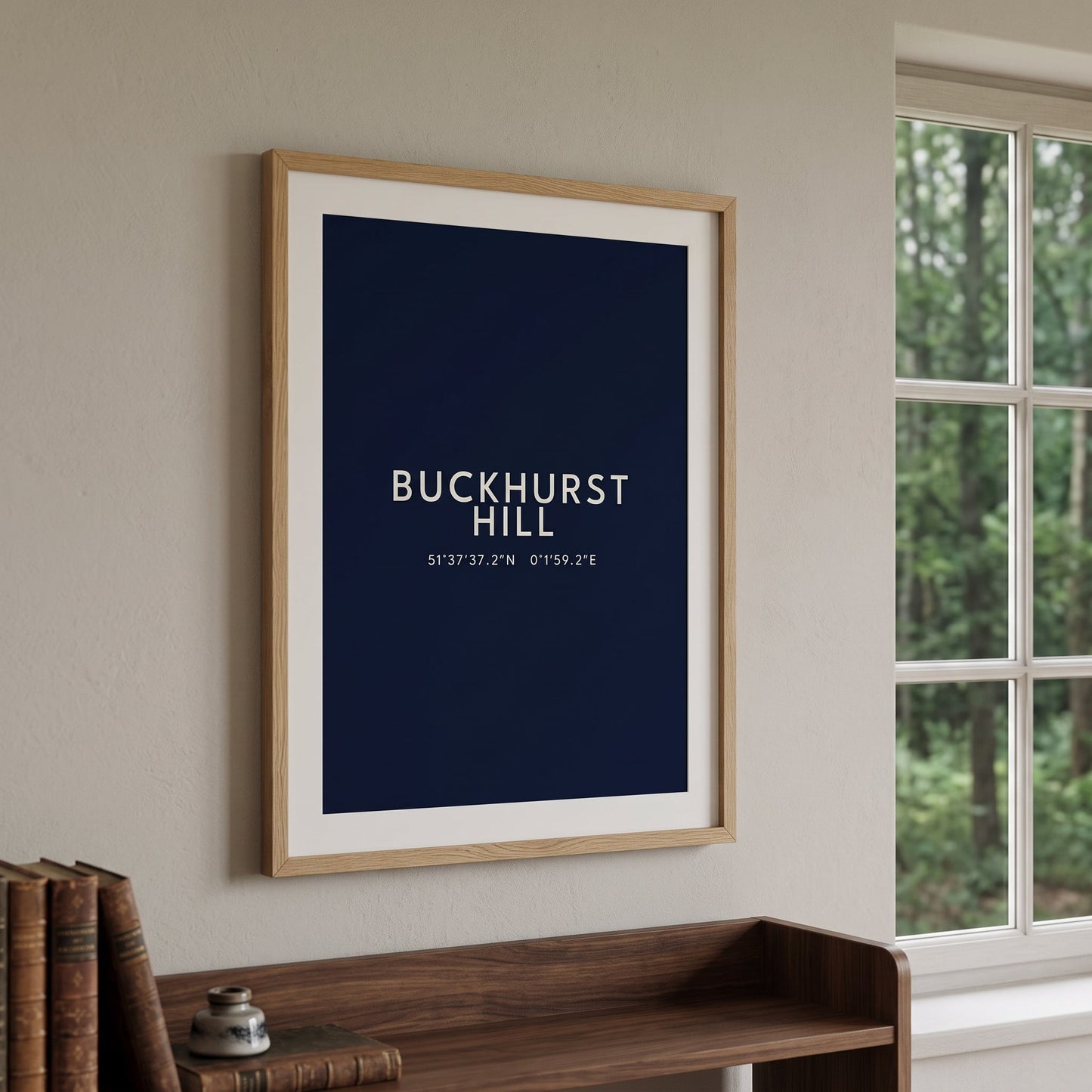Buckhurst Hill — Coordinates Print