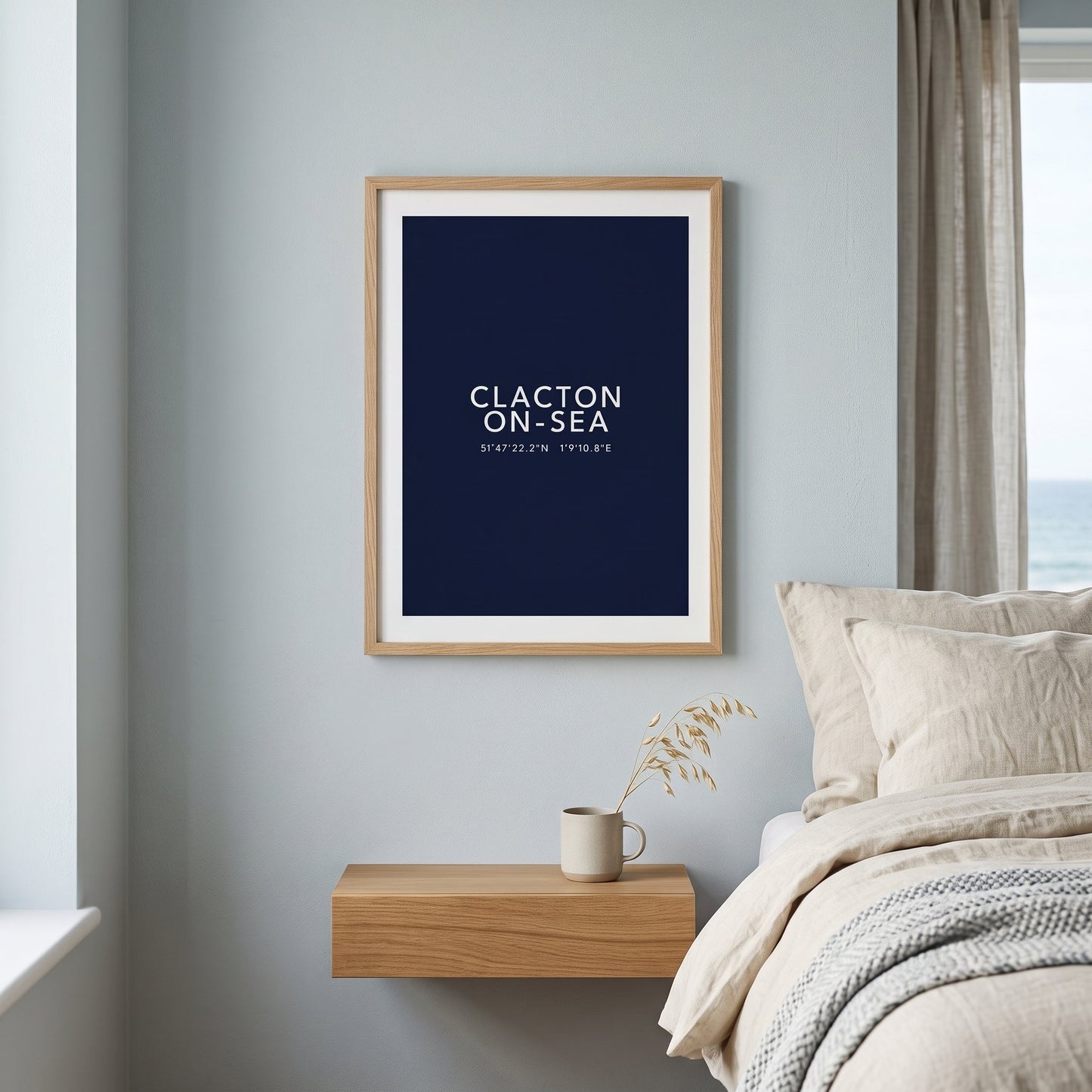 Clacton-on-Sea — Coordinates Print
