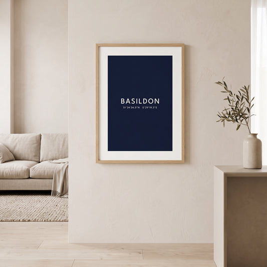 Basildon — Coordinates Print