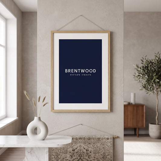 Brentwood — Coordinates Print