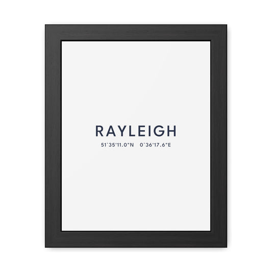Rayleigh — Framed Coordinates Print