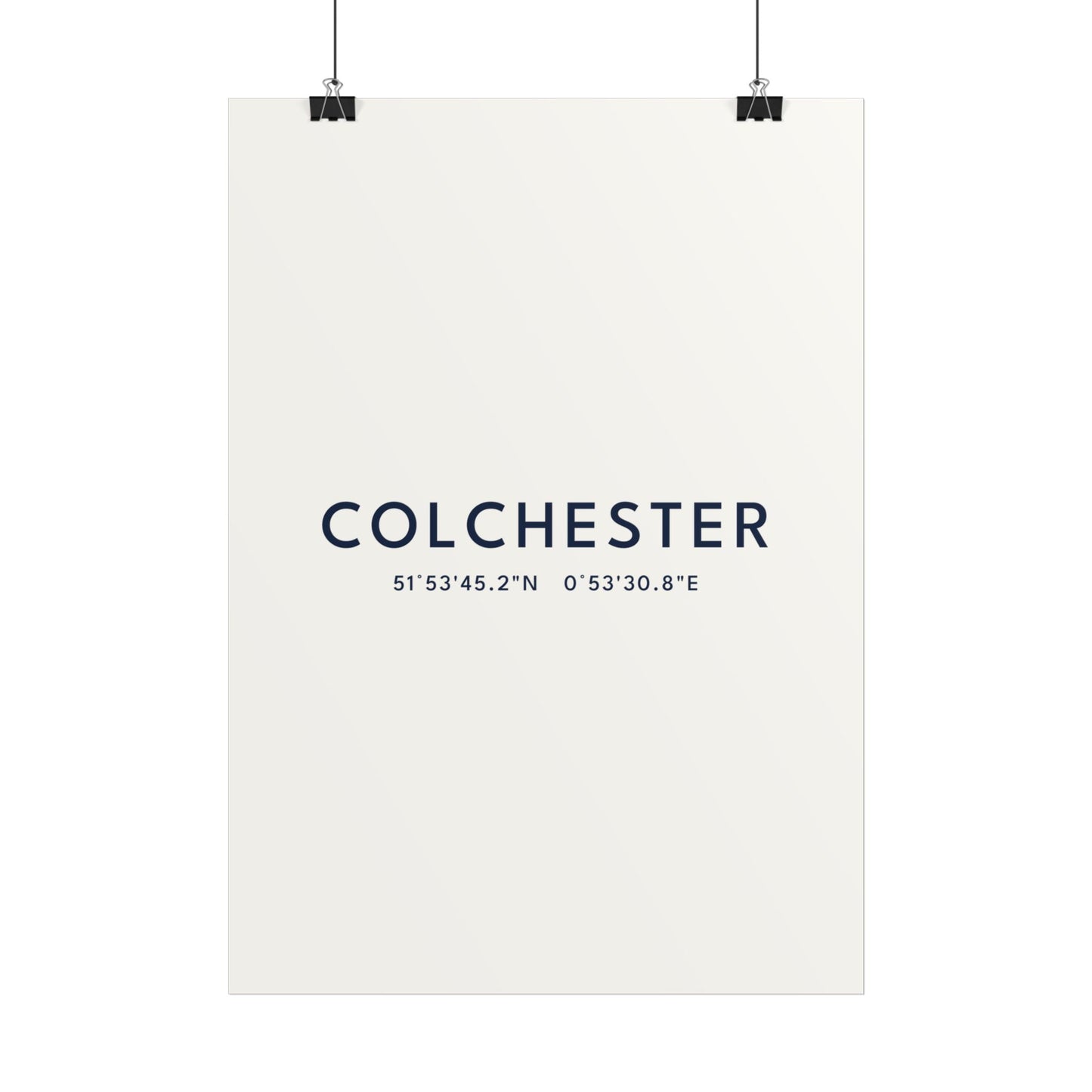 Colchester — Coordinates Print (White)