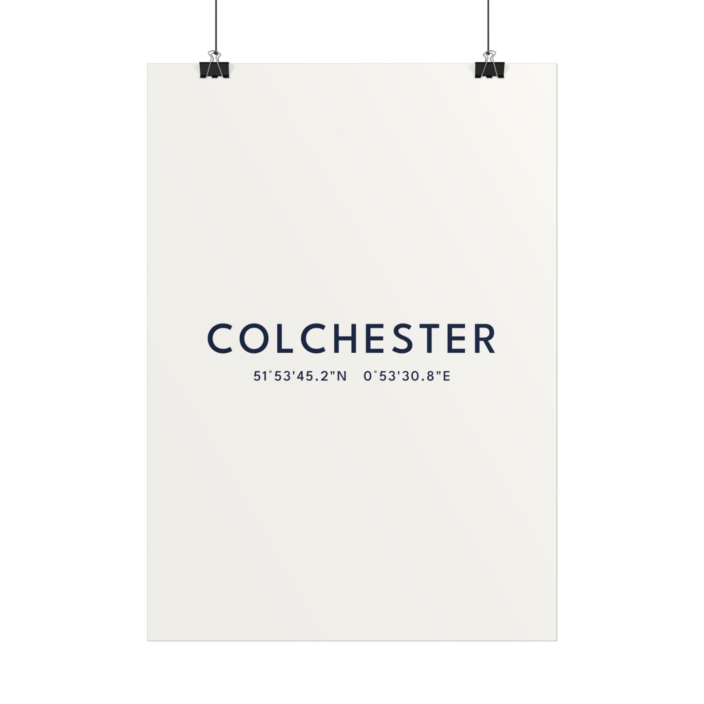 Colchester — Coordinates Print (White)