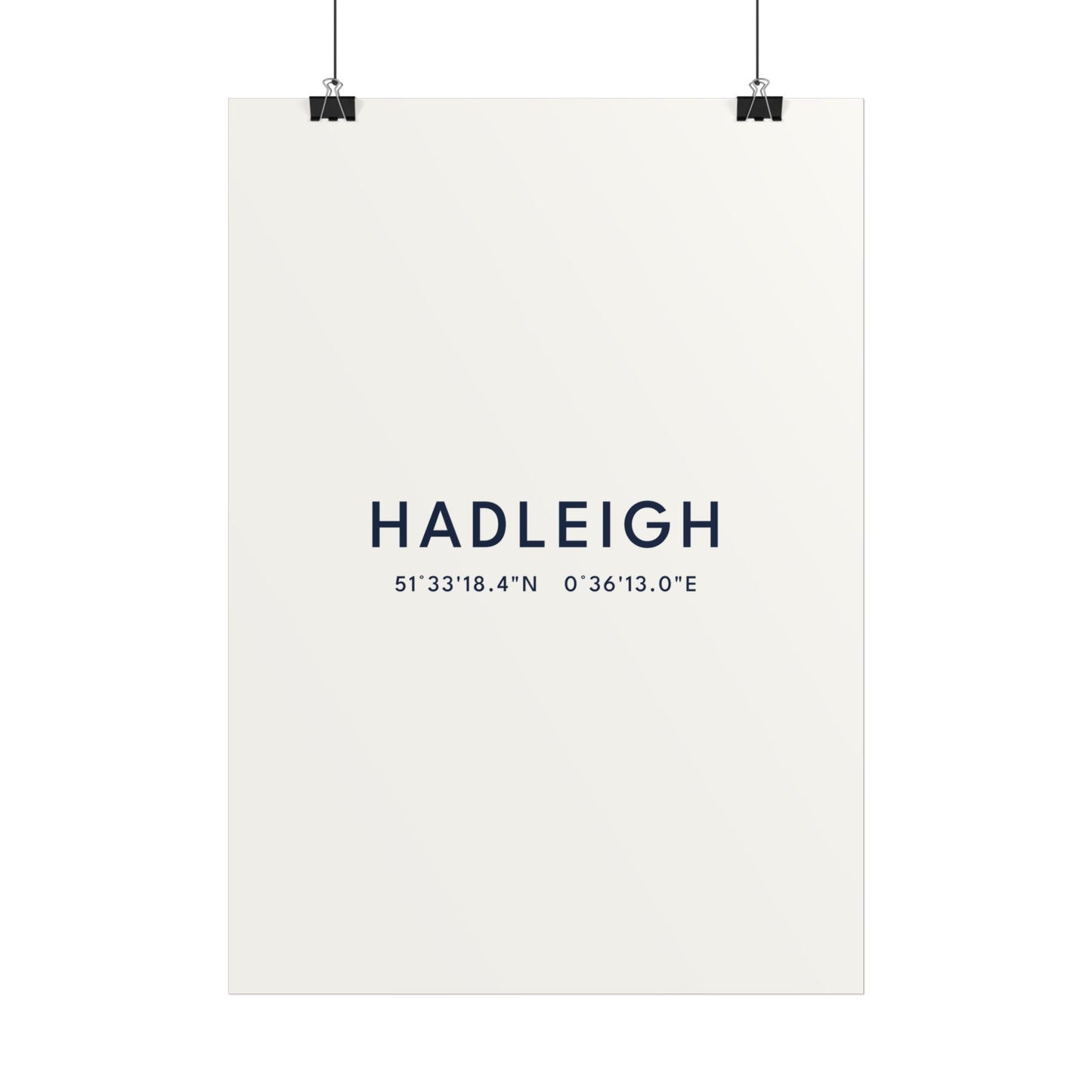 Hadleigh — Coordinates Print (White)