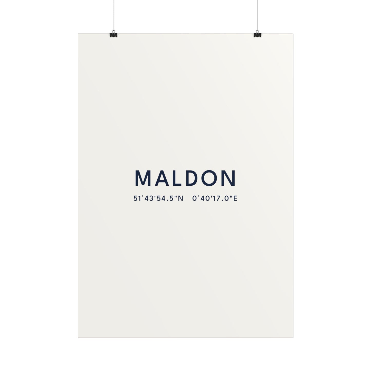 Maldon — Coordinates Print (White)