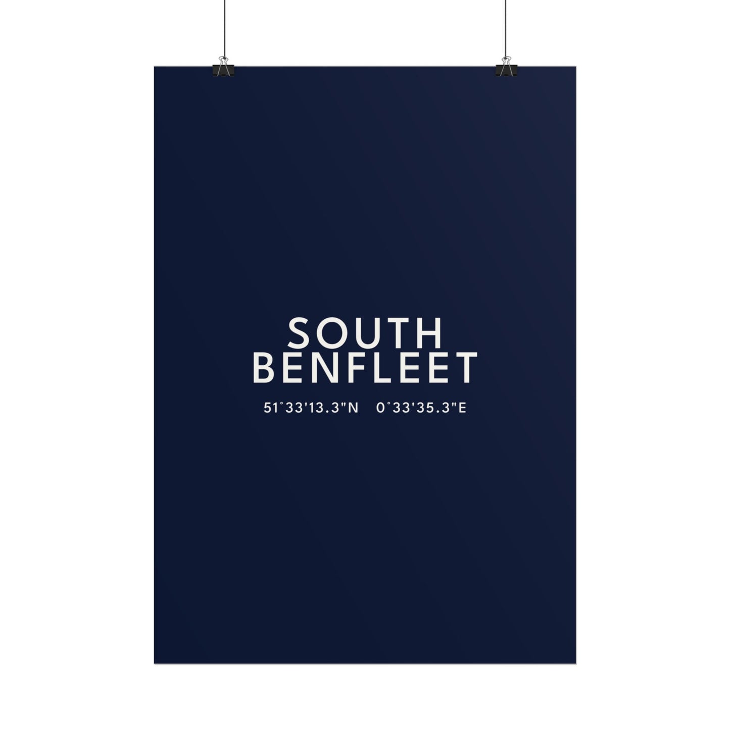 SOUTH BENFLEET — Coordinates Print