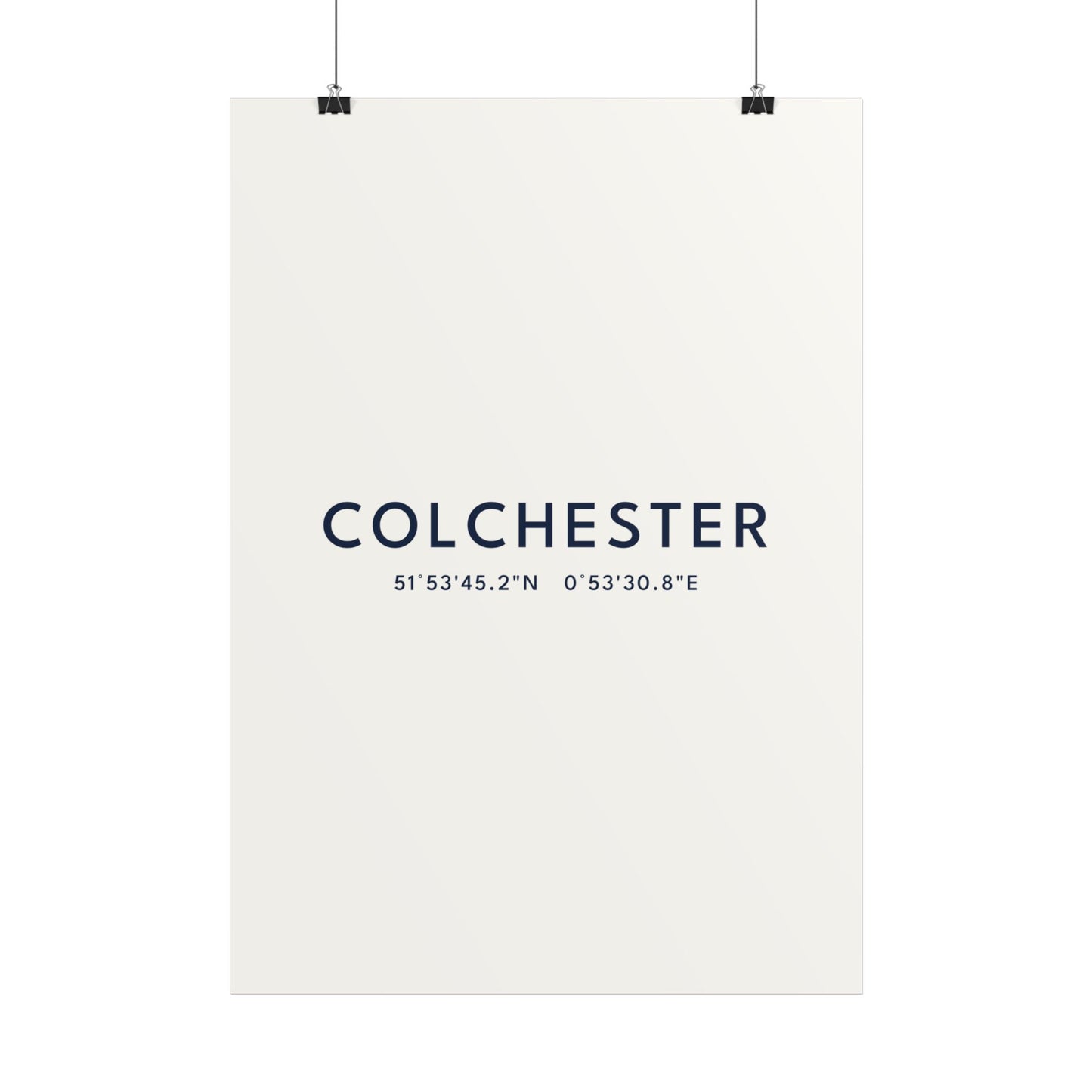 Colchester — Coordinates Print (White)