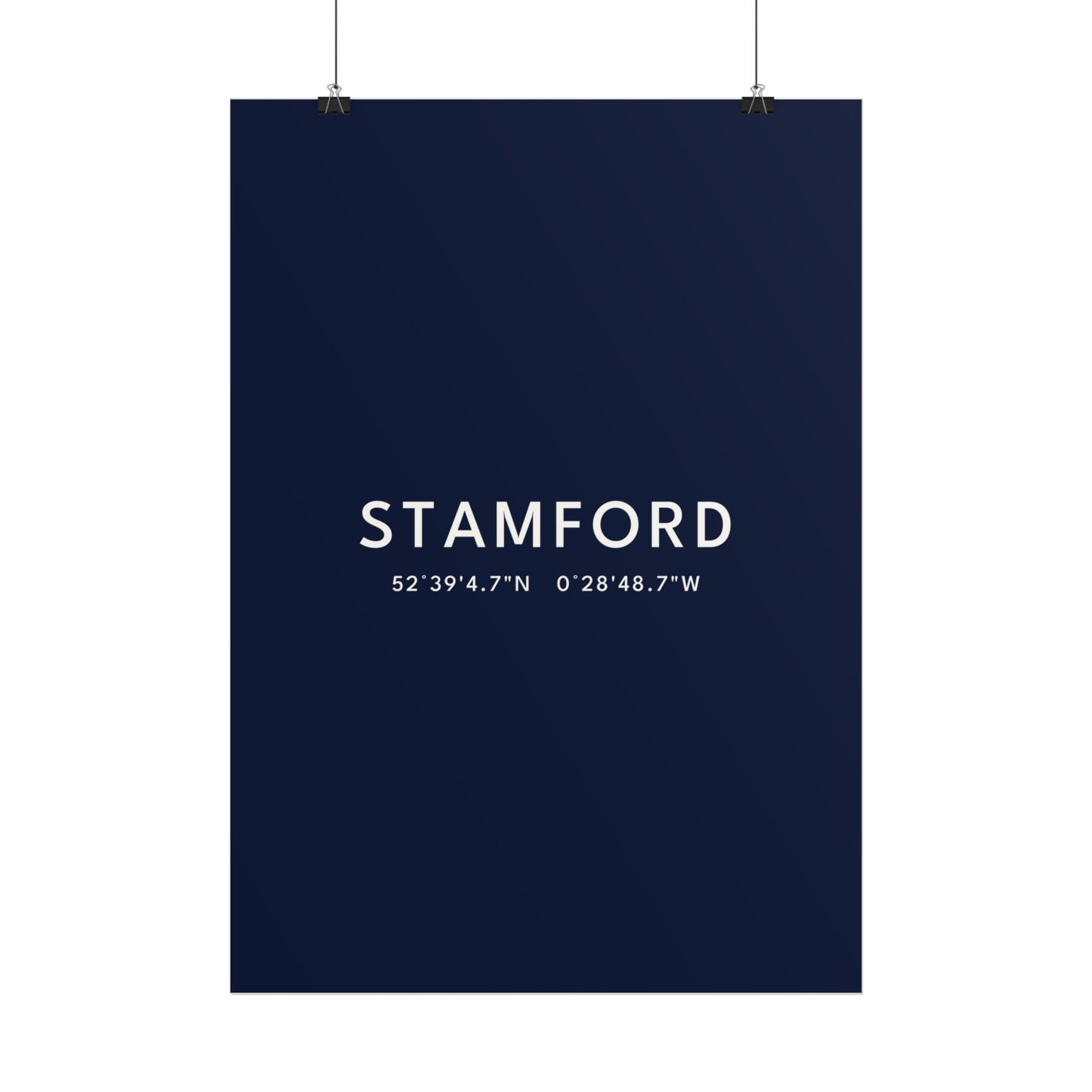 Stamford — Coordinates Print