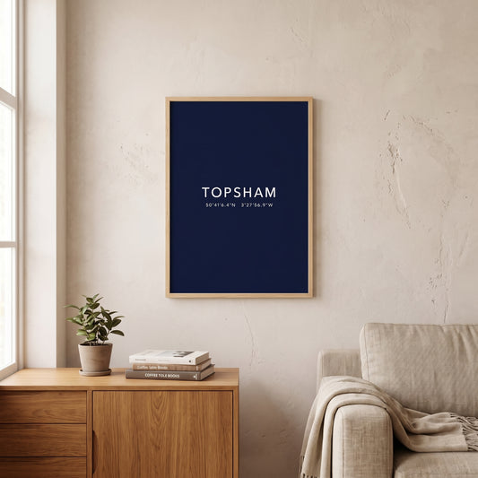 Topsham — Coordinates Print