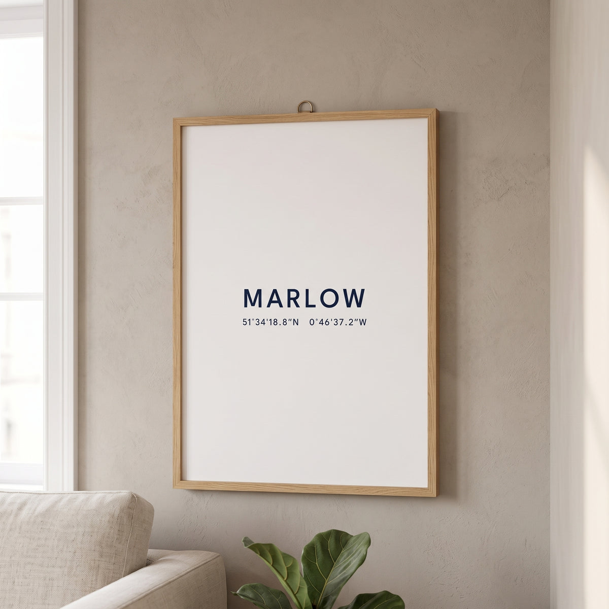 Your Town Merch — Marlow Coordinates Print (White) lifestyle
