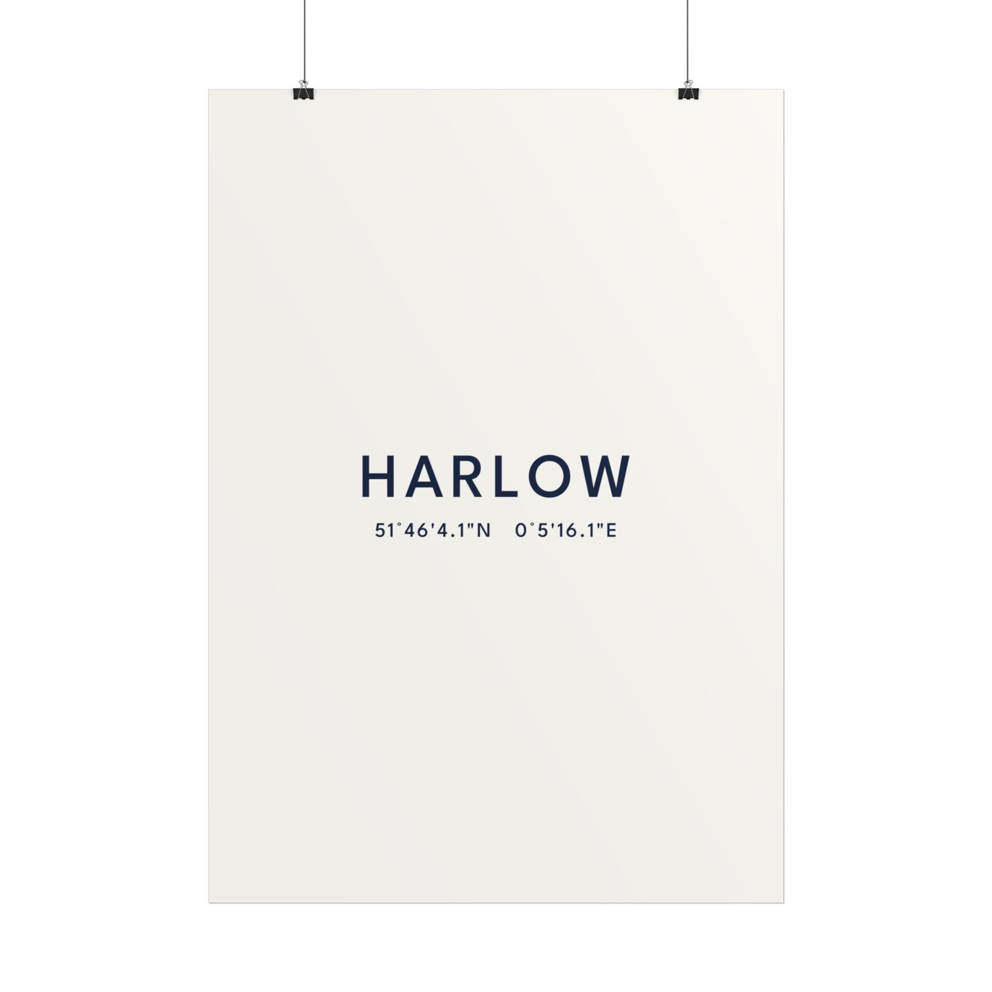 Harlow — Coordinates Print (White)