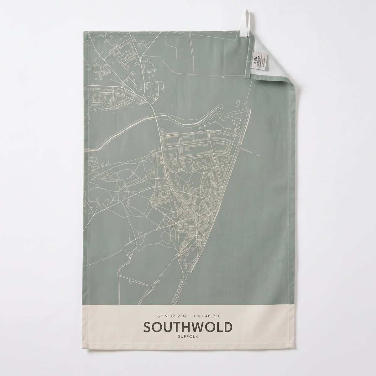 Your Town Merch — Southwold Map Tea Towel lifestyle