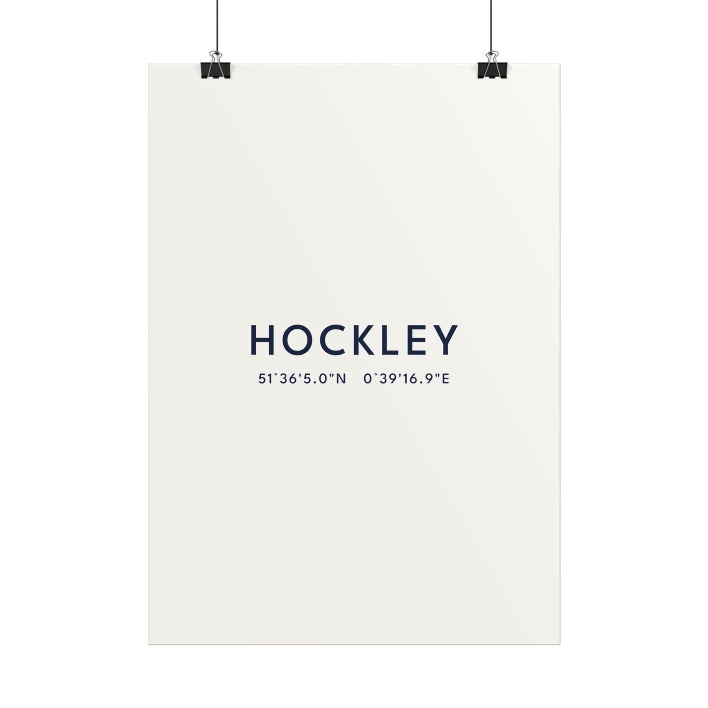 Hockley — Coordinates Print (White)