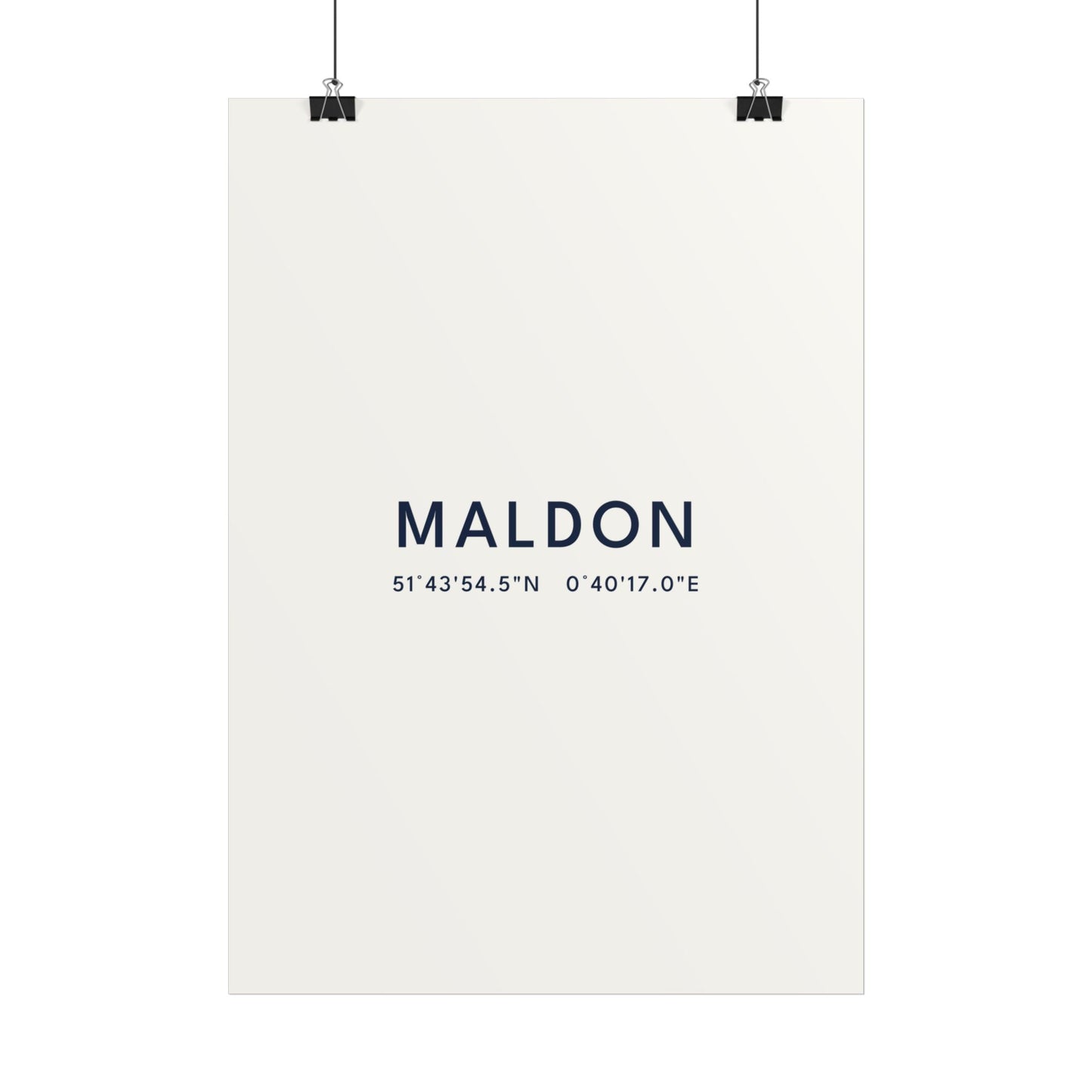 Maldon — Coordinates Print (White)
