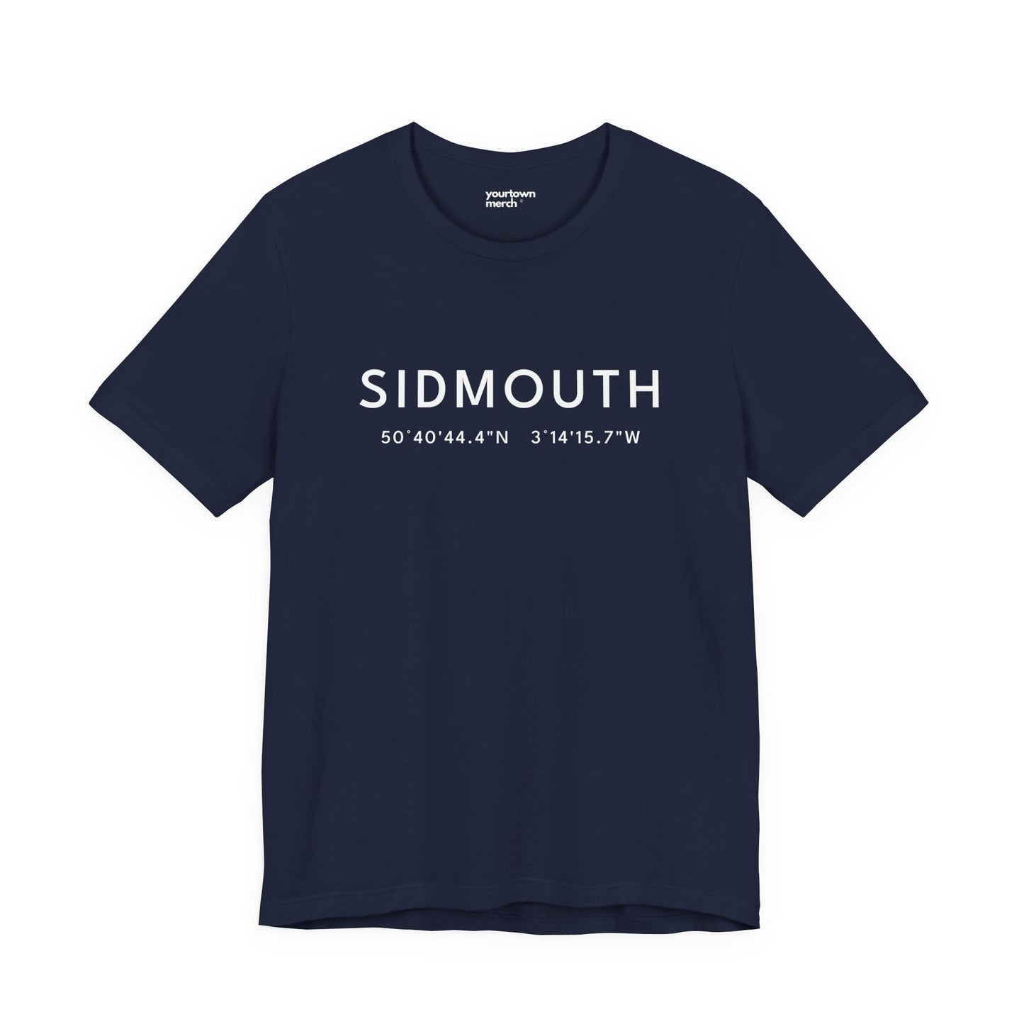 Sidmouth — Coordinates Navy Tee