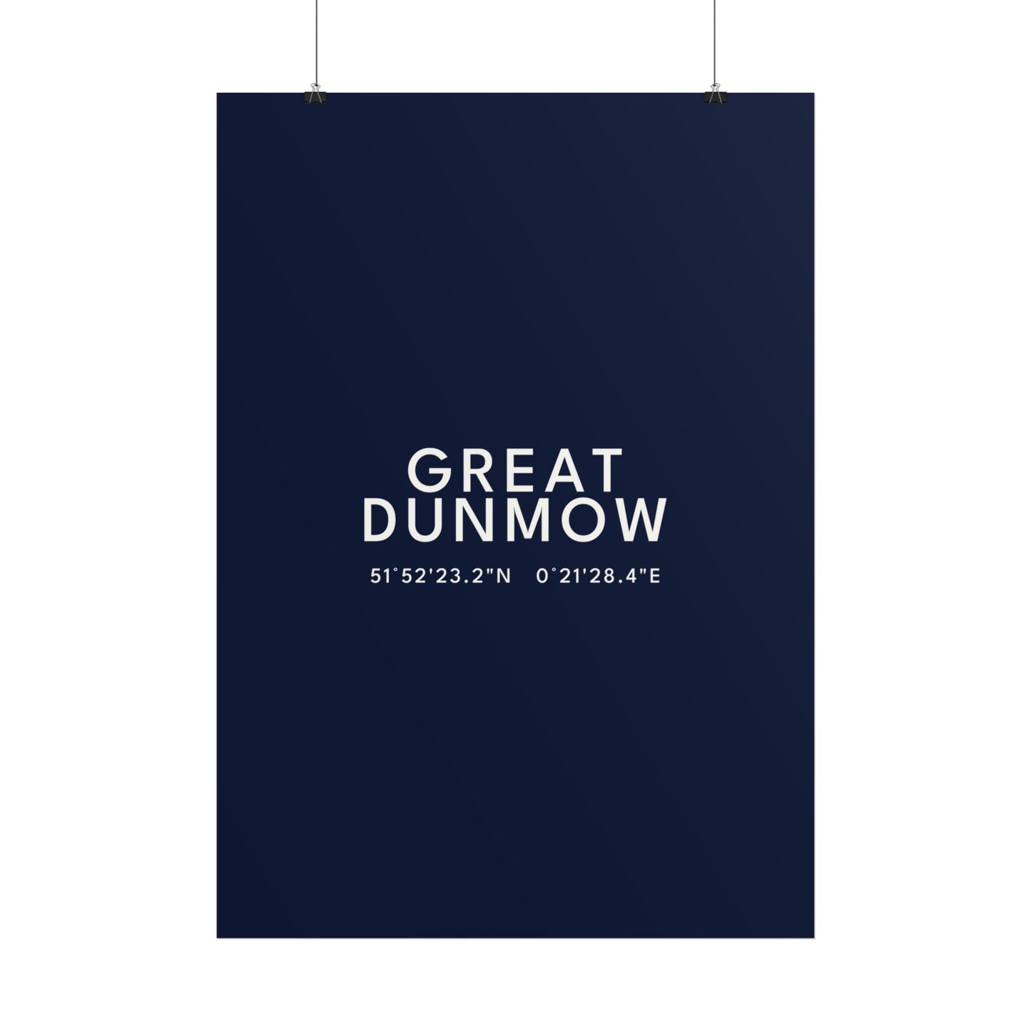 GREAT DUNMOW — Coordinates Print