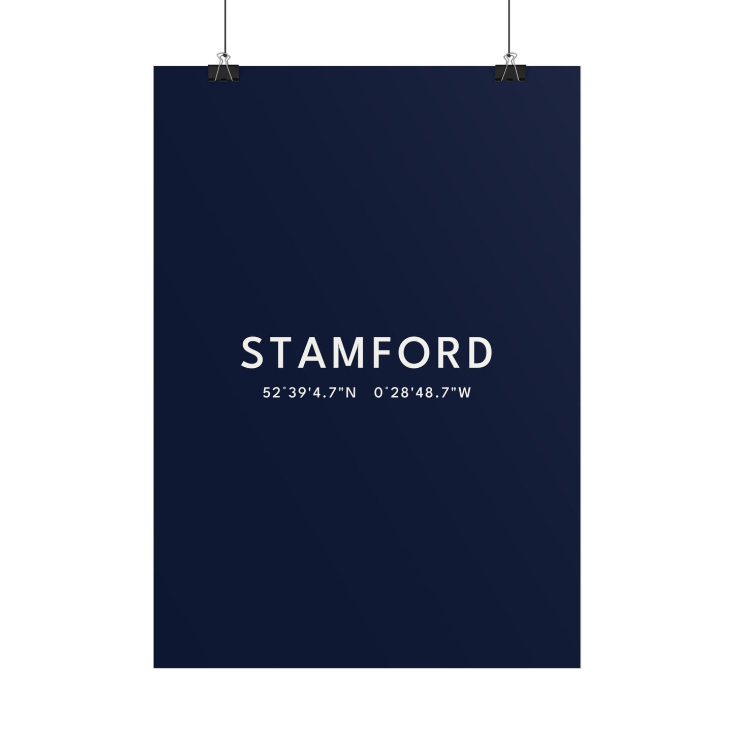 Stamford — Coordinates Print