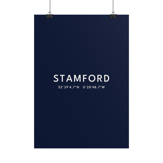 Stamford — Coordinates Print
