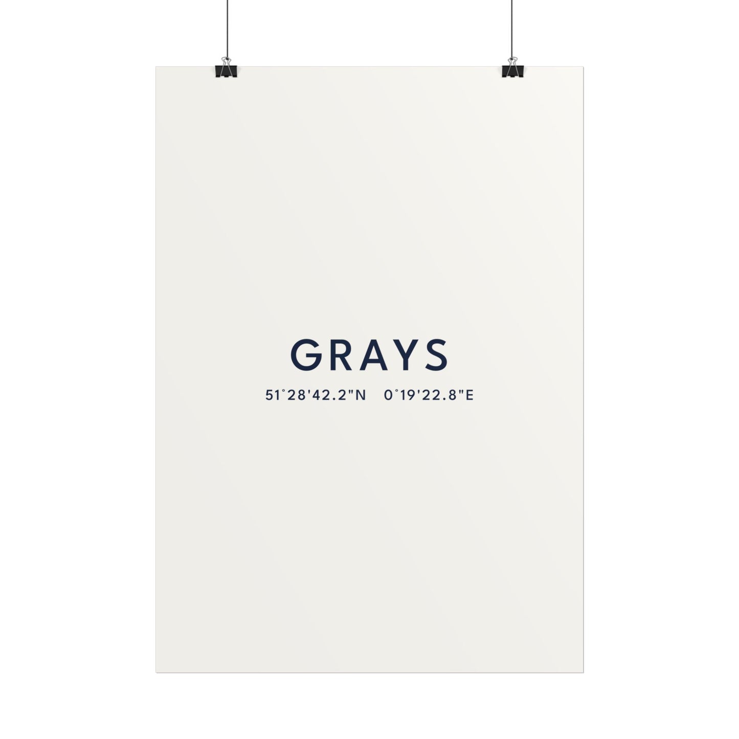 Grays — Coordinates Print (White)