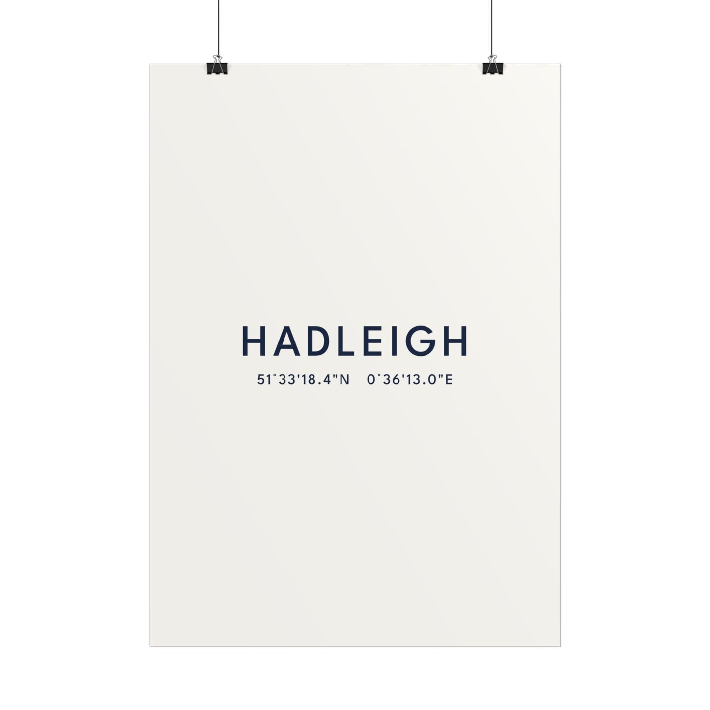 Hadleigh — Coordinates Print (White)