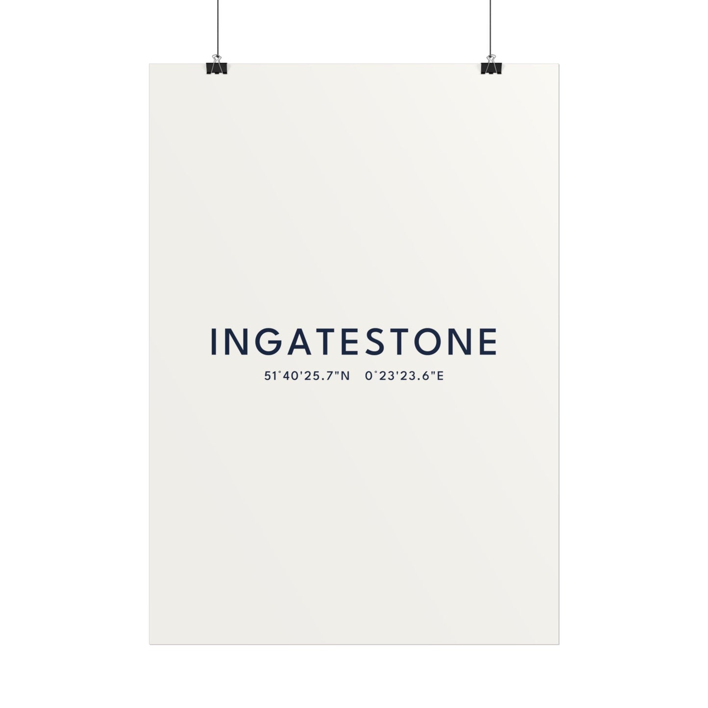 Ingatestone — Coordinates Print (White)