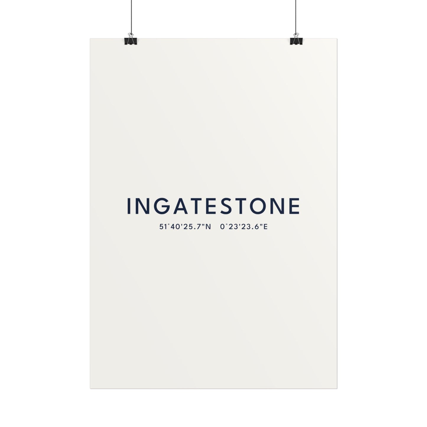 Ingatestone — Coordinates Print (White)