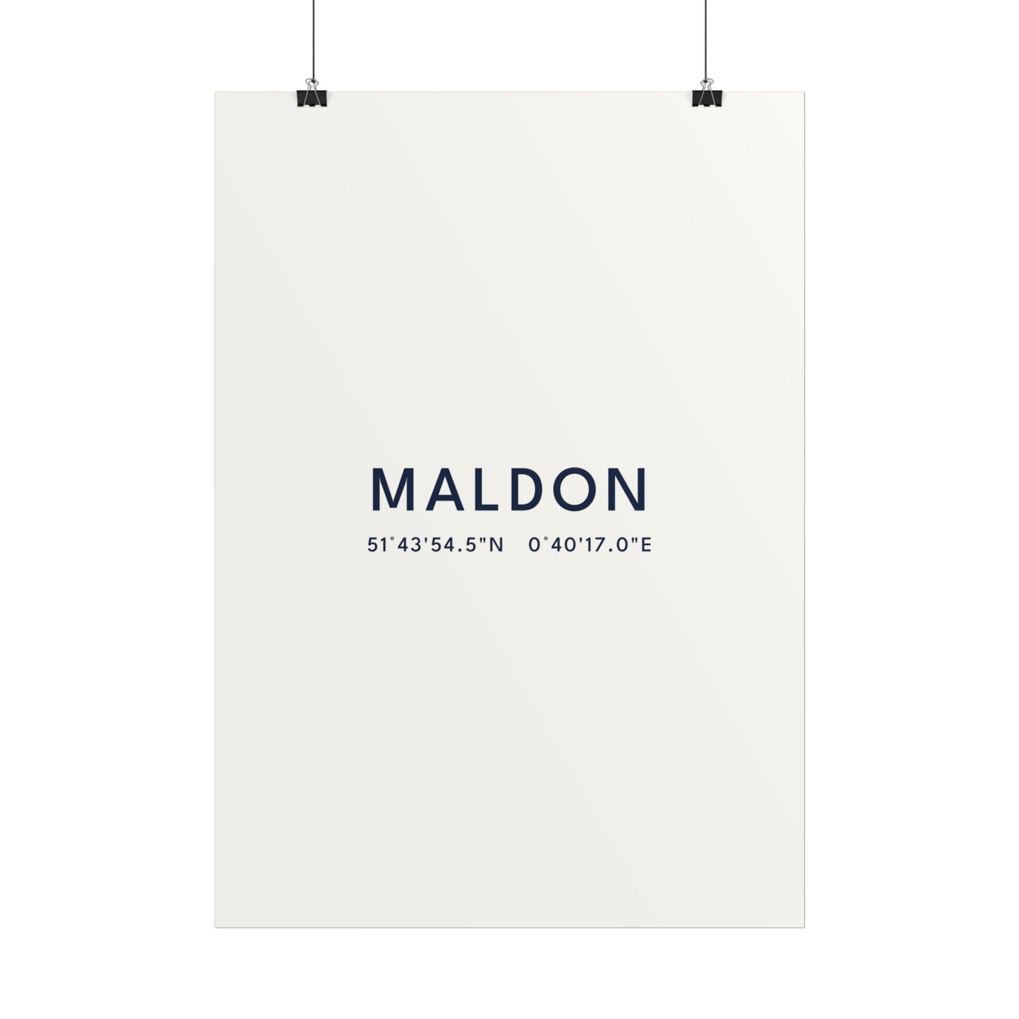 Maldon — Coordinates Print (White)