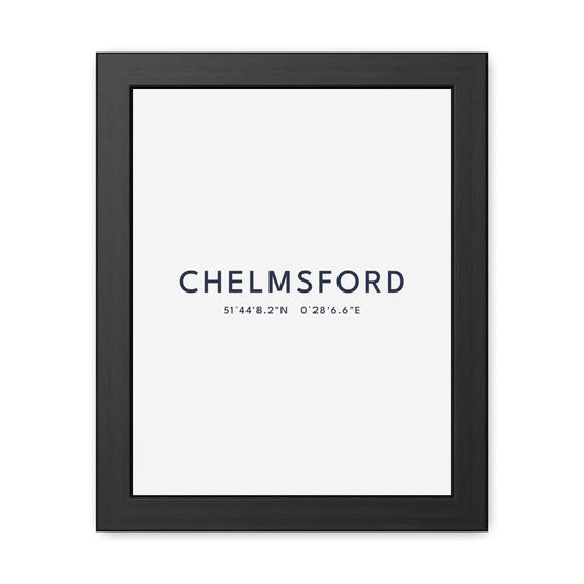 Chelmsford — Framed Coordinates Print
