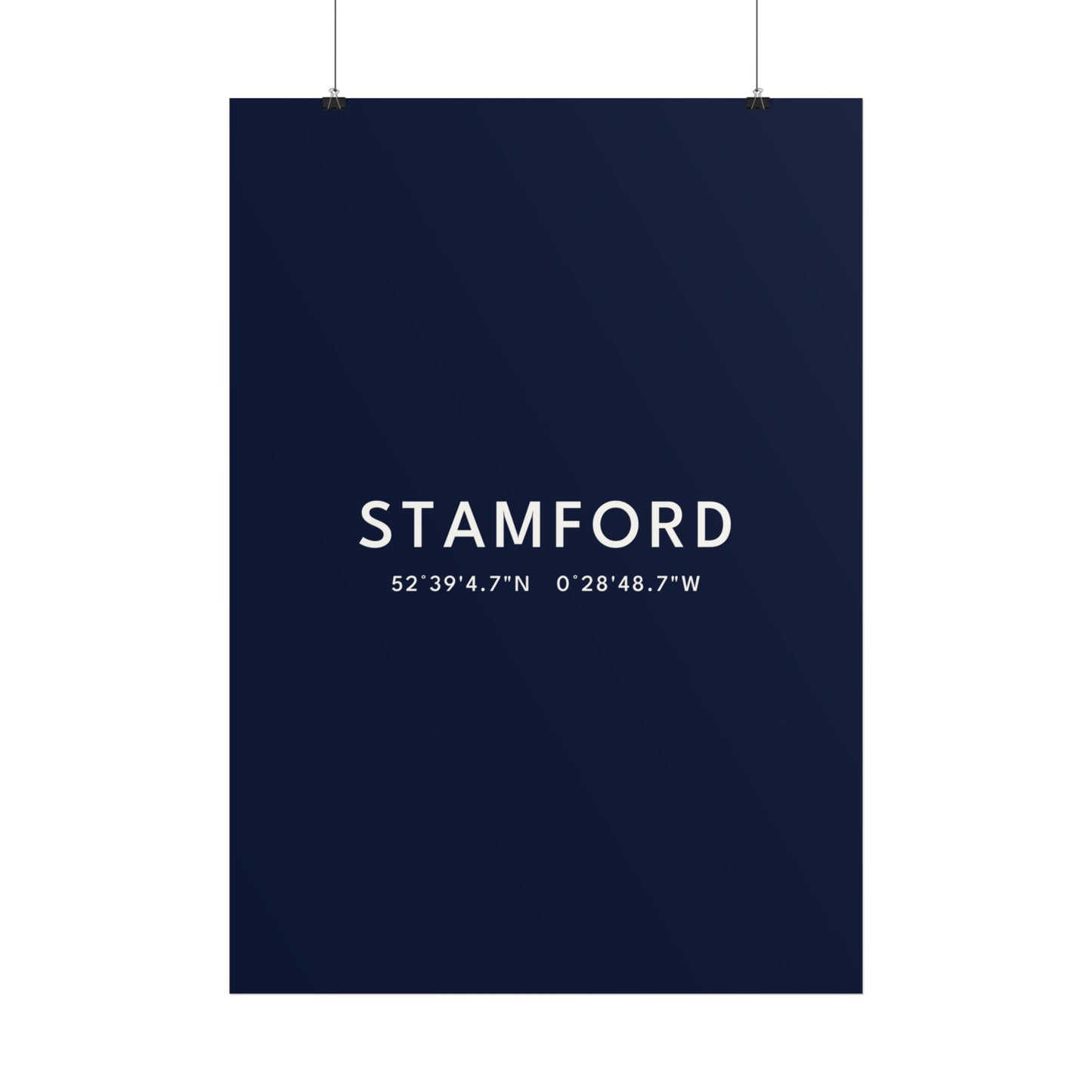 Stamford — Coordinates Print