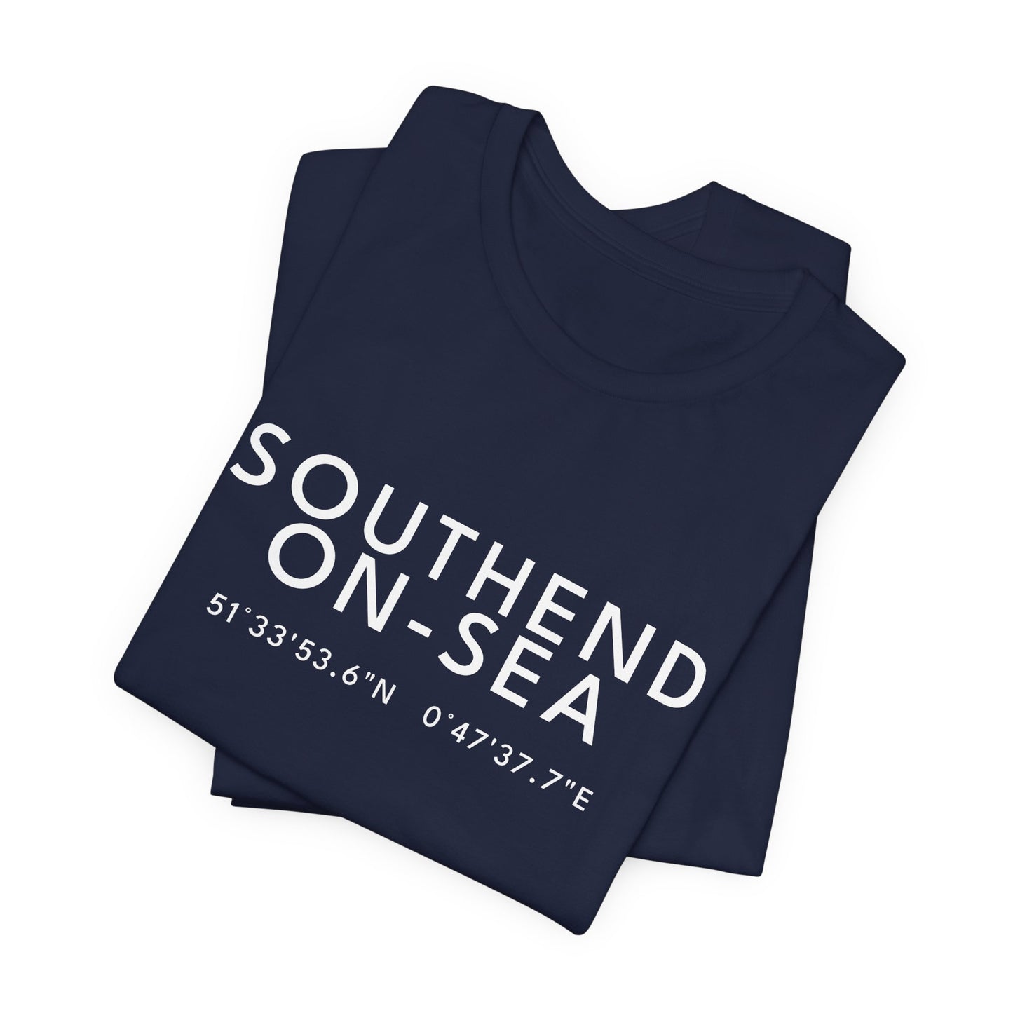 SOUTHEND-ON-SEA — Coordinates Navy Tee