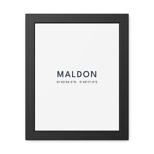 Maldon — Framed Coordinates Print