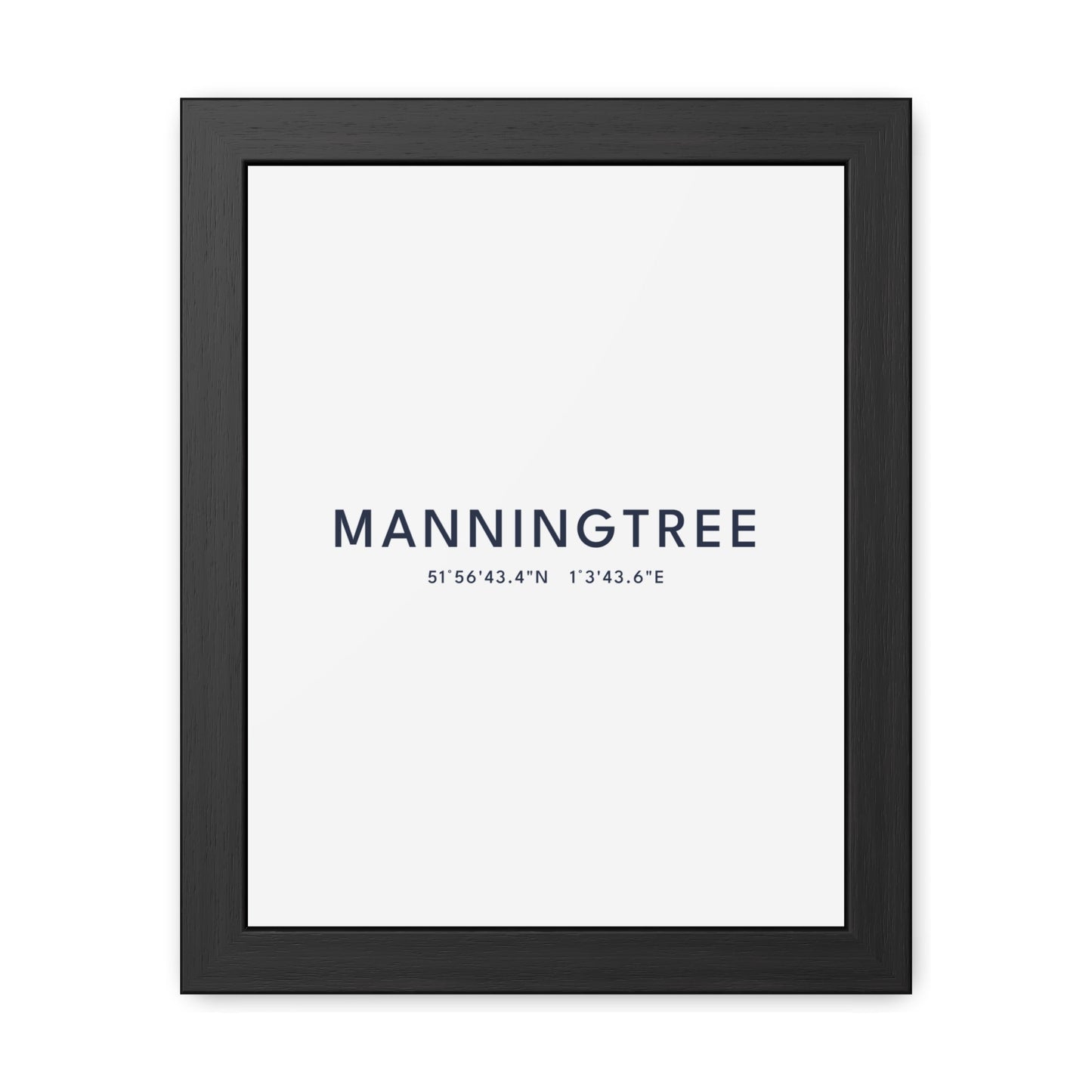 Manningtree — Framed Coordinates Print