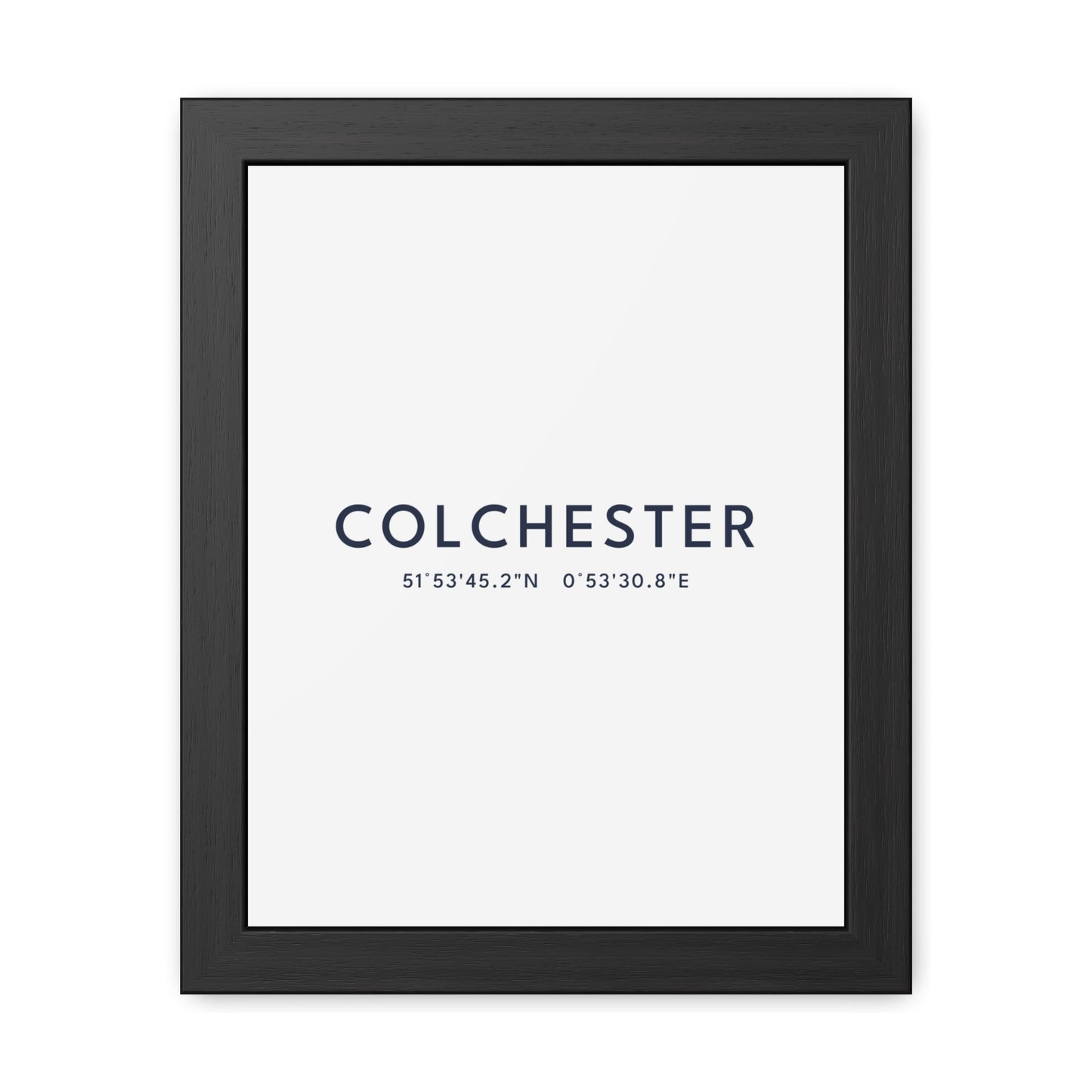 Colchester — Framed Coordinates Print