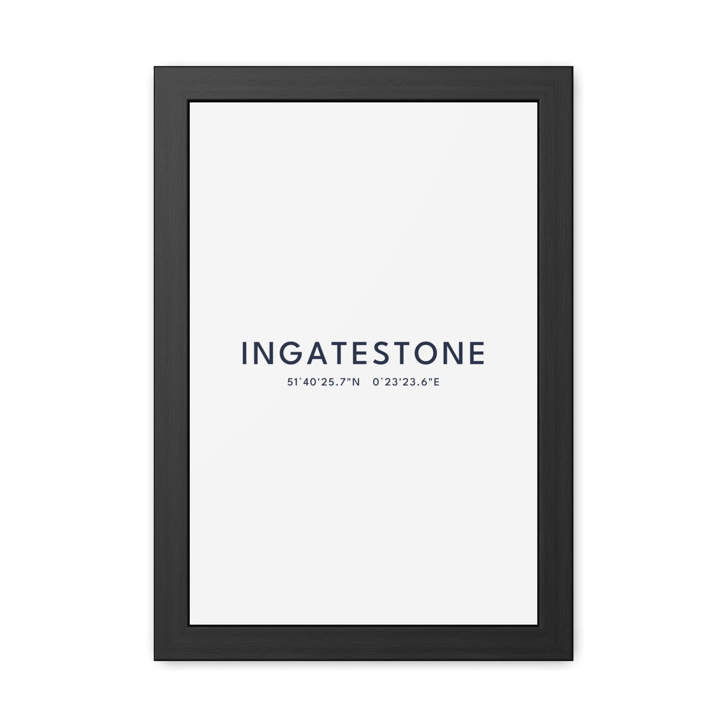 Ingatestone — Framed Coordinates Print