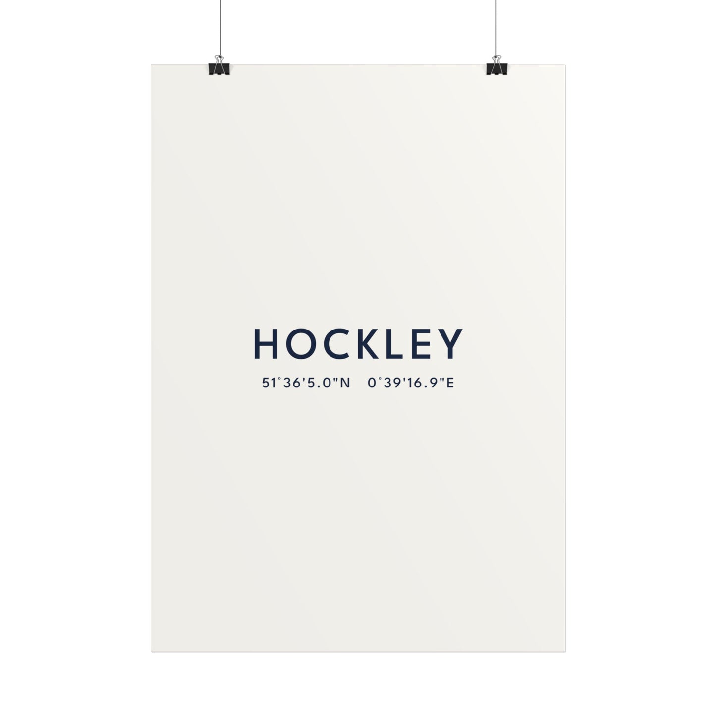 Hockley — Coordinates Print (White)