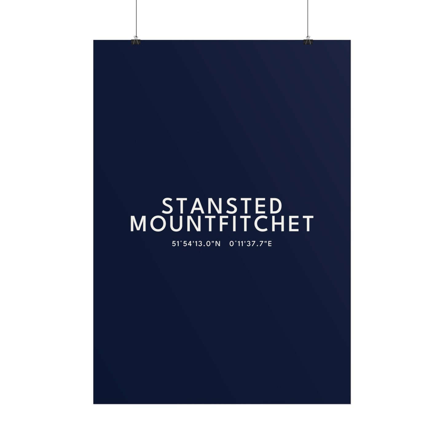 STANSTED MOUNTFITCHET — Coordinates Print