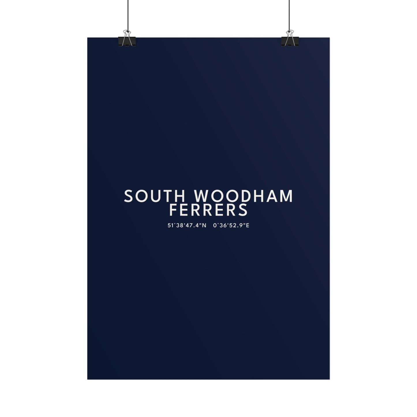 SOUTH WOODHAM FERRERS — Coordinates Print
