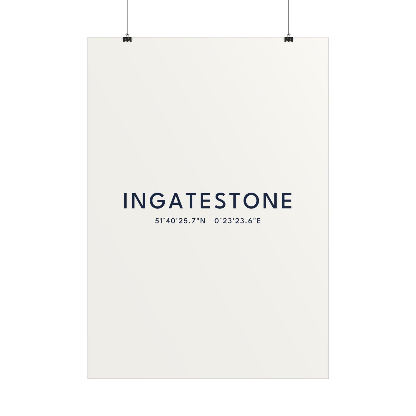 Ingatestone — Coordinates Print (White)