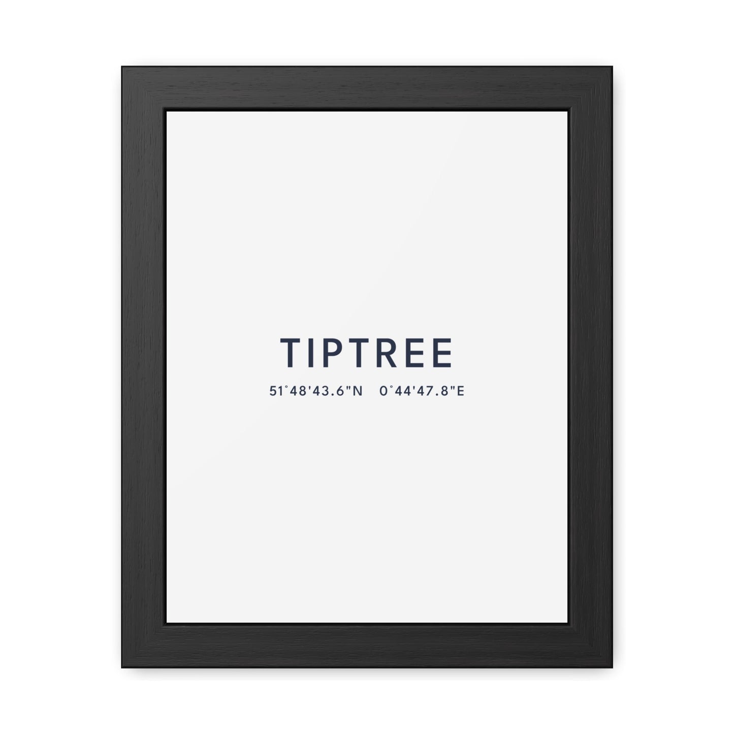 Tiptree — Framed Coordinates Print