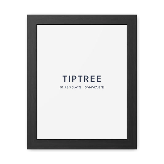 Tiptree — Framed Coordinates Print