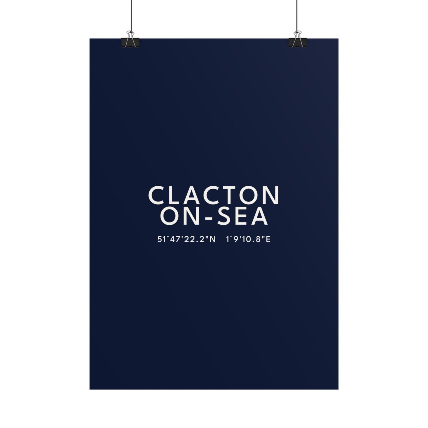 CLACTON-ON-SEA — Coordinates Print