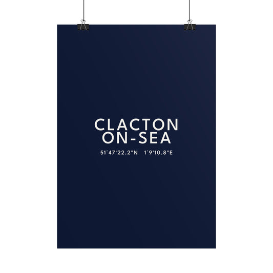 Clacton-on-Sea — Coordinates Print